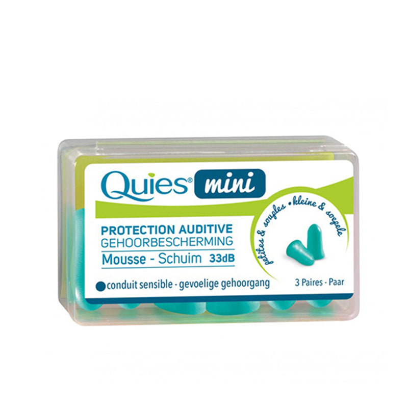 Quies Mini 耳塞 – 3 對裝|法國品牌|柔軟舒適女仕專用