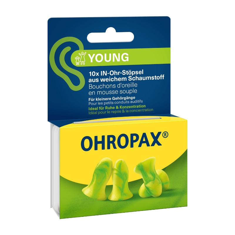 Ohropax Young 耳塞 – 5 對裝｜德國品牌｜舒適隔音｜Mini Soft 新包裝