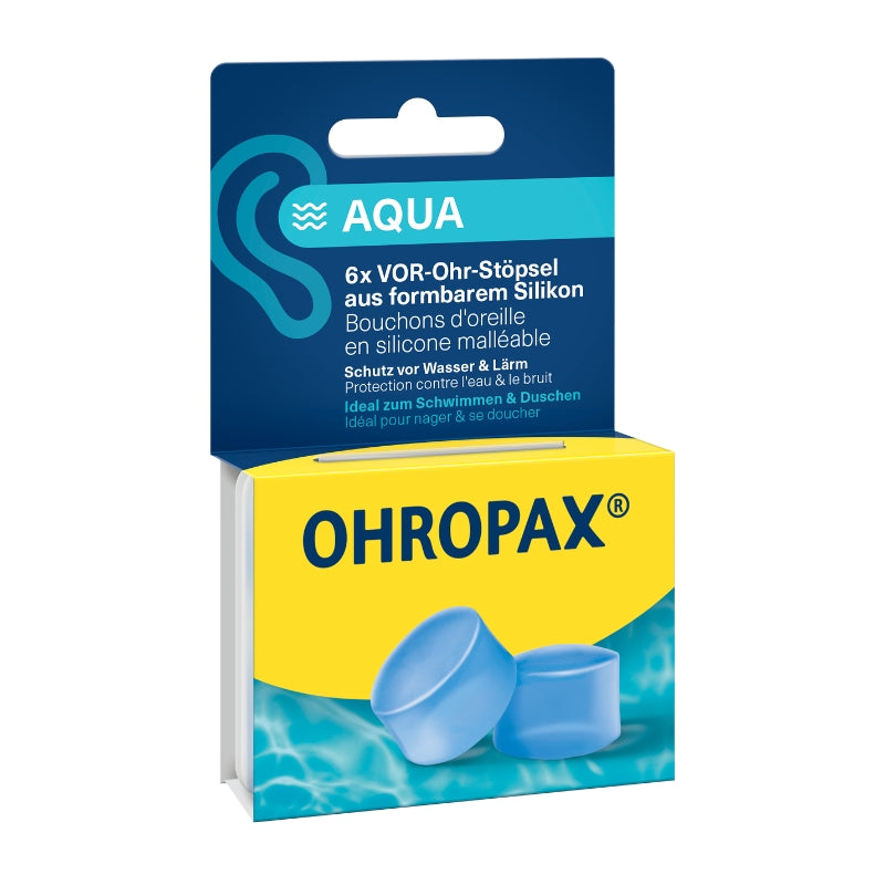 Ohropax Silicon AQUA 黏土耳塞 – 3 對裝｜德國品牌