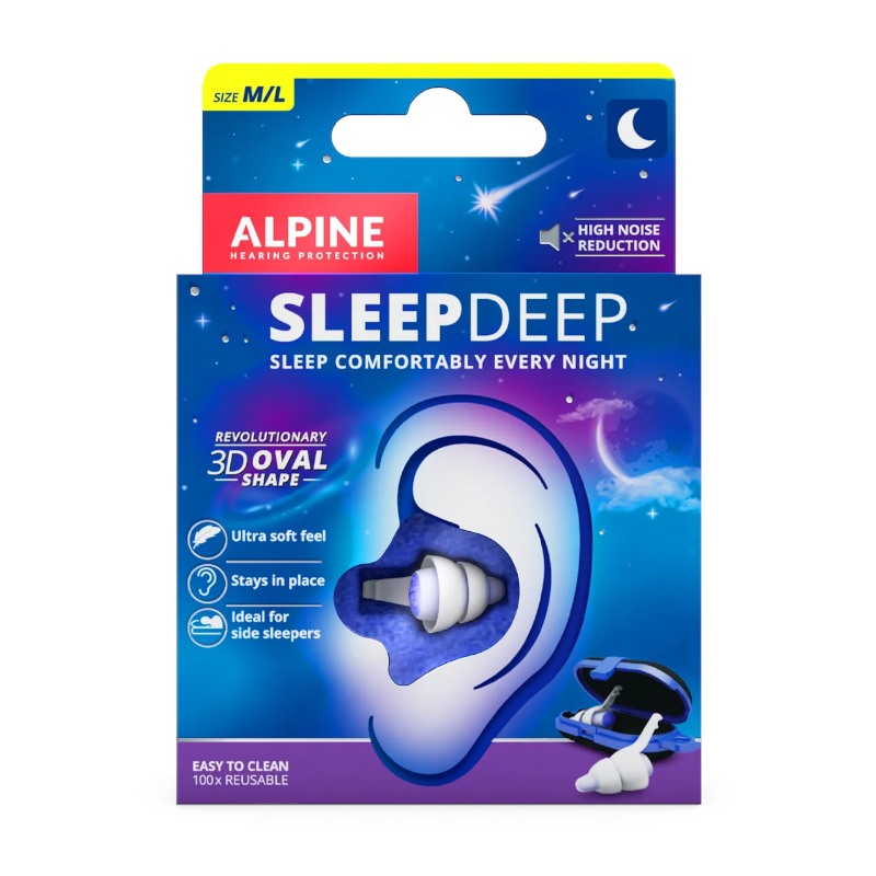 Alpine SleepDeep 睡眠耳塞 – 柔軟舒適新設計｜可選尺寸｜荷蘭品牌