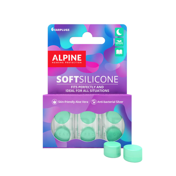 Alpine Soft Silicone 黏土耳塞 –  3 對裝｜黏度適中｜柔軟抗菌｜荷蘭品牌