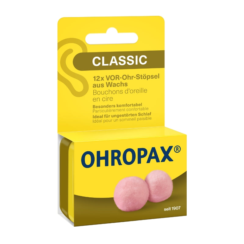 Ohropax Classic 蠟丸耳塞 – 6 對裝｜德國品牌