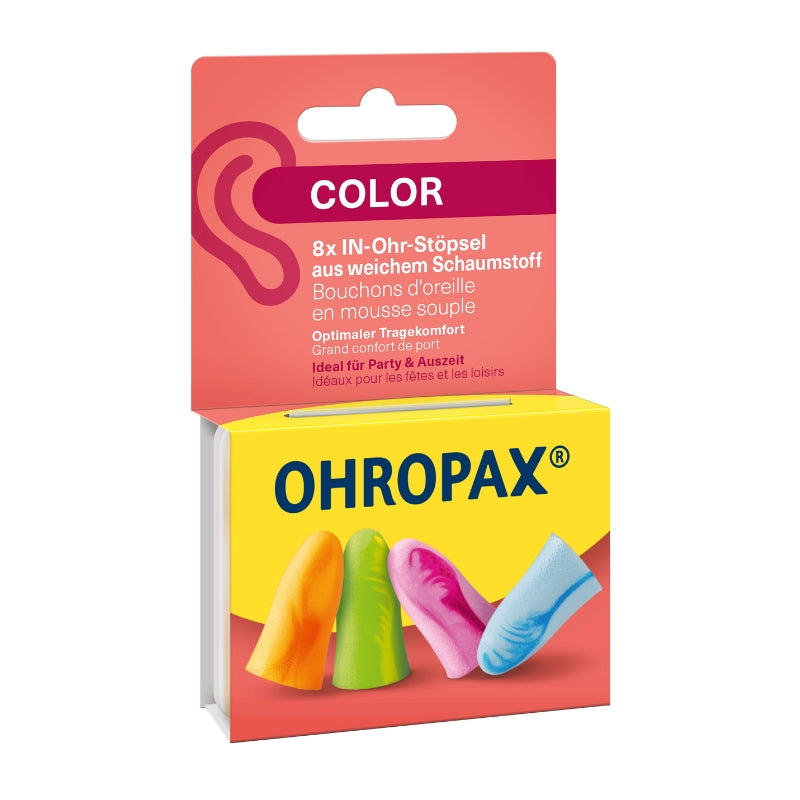 Ohropax Color 耳塞 – 4 對裝｜德國品牌｜彩色生活