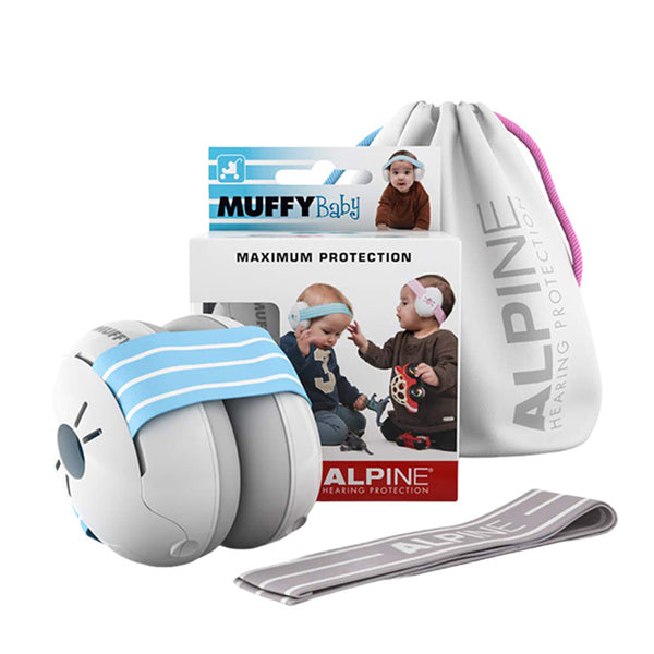 Alpine Muffy Baby 兒童耳罩 – 粉藍色 | 高效隔音 | 舒適不傷皮膚 | 荷蘭品牌