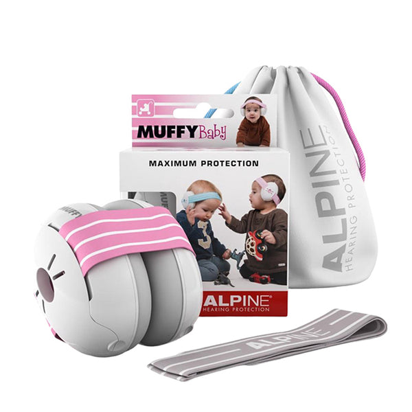 Alpine Muffy Baby 兒童耳罩 – 粉紅色 | 高效隔音 | 舒適不傷皮膚 | 荷蘭品牌