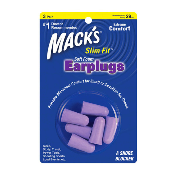 Mack’s Slim Fit 耳塞 – 3 對裝｜窄耳道專用