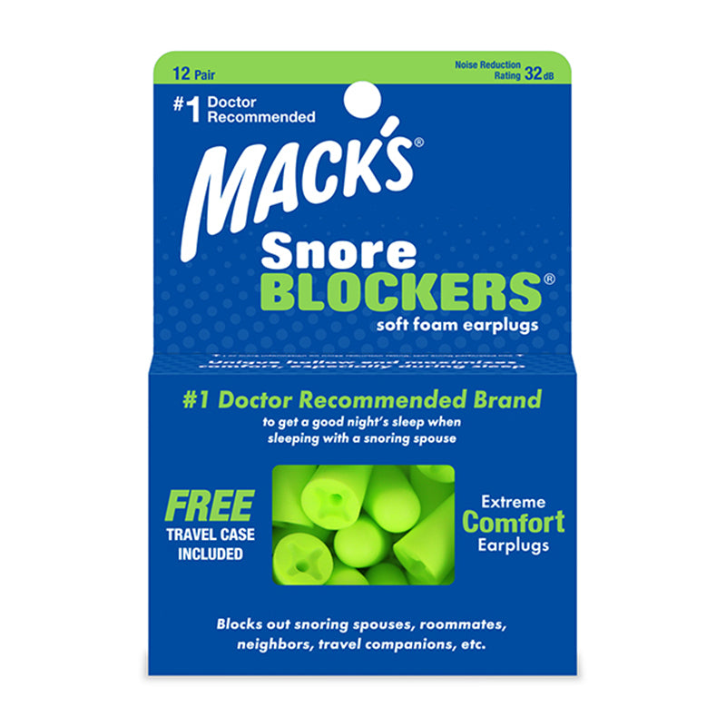 Mack’s Snore Blockers 隔音耳塞 – 12 對裝｜透氣設計