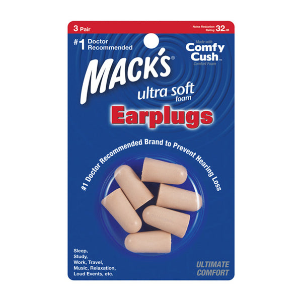 Mack’s Ultra Soft 耳塞 – 3 對裝｜經典新版設計