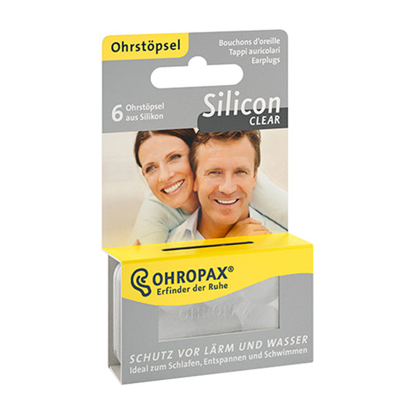 Ohropax Silicon Clear 黏土耳塞 – 3 對裝｜德國品牌