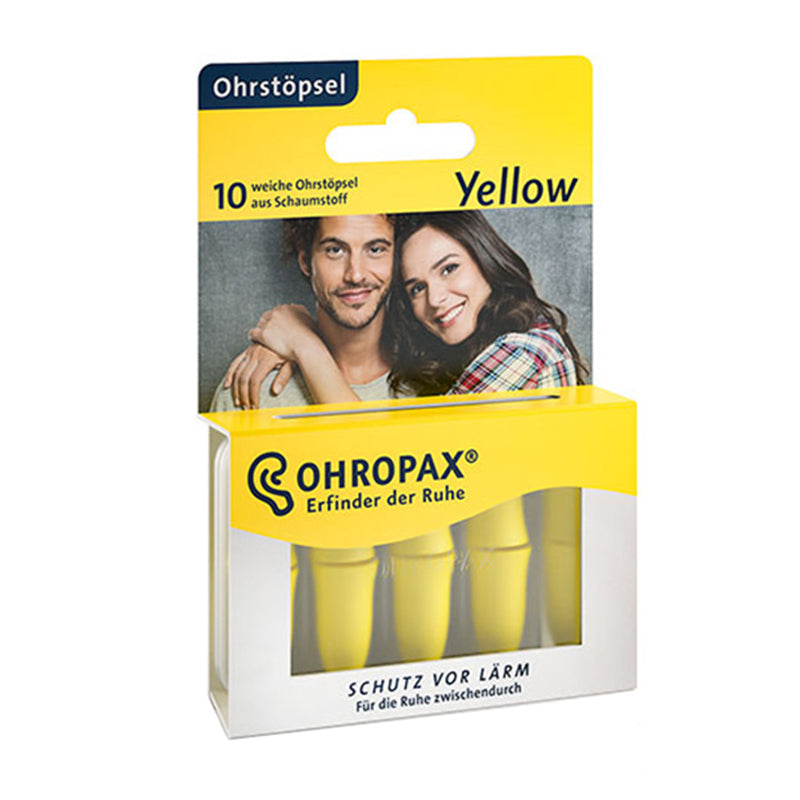 Ohropax Yellow 耳塞 – 5 對裝｜德國品牌｜頂級隔音效果